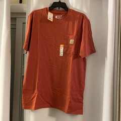 Carhartt Men’s Loose Fit Short Sleeve Pocket T-Shirt Rust Heather K87 Size S NWT