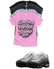 Max 95 Pink Foam Pop Out Sneaker Matching T-Shirt Sneakerhead Streetwear