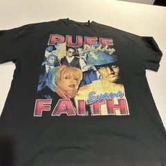 Puff Daddy Faith Evans shirt XL RAP DIDDY BAD BOY RECORDS BOOT REPRINT