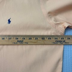 Ralph Lauren Blake Button Down Shirt Mens Medium Orange Pony Logo Cotton 0166