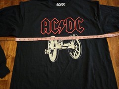 NWOT AC/DC Long Sleeve 1981 Tour Reprint Shirt For Those About To Rock Sz Large