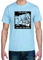 Adult DryBlend® T-Shirt – ( T-REX FAIL , CAN’T DRUM – HUMOR / NOVELTY)