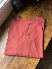 Lot of 4 – All In Motion Waffle Knit Henley Long Sleeve Shirt Bundle – Size XL