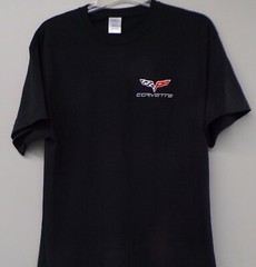 Chevrolet Corvette C6 Sports Car Embroidered T-Shirt S-6XL, LT-4XLT Chevy New