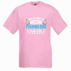 Fishing Awesome Fishing Dad Humour Novelty T Shirt Various Colours And Sizes