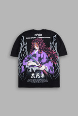 DARC SPORT X DEMON SLAYER KOKUSHIBO OVERSIZED TEE LARGE