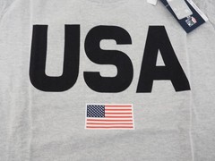 New! Kappa Supporter Men’s US Ski Short Sleeve Heavyweight Tee Shirt XL Gray