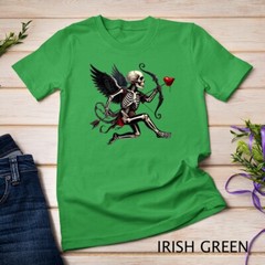 Gothic Valentine A Skeletal Cupid Strikes Funny T-Shirt Unisex T-shirt