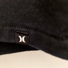 Mens Lg Grey And black hurley shirt blended. made with nike dry Fit Very soft.