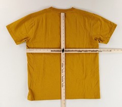Non Stock Knitting Mills T Shirt Mustard Yellow Short Sleeve Mens L