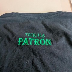 District Made Tequila Patrón Logo Graphic Print T-Shirt Black Men’s Size M