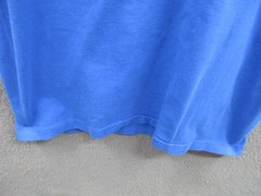 Vintage Blank T Shirt Men Large Blue Pocket Tee BVD Premium Series Single Stitch