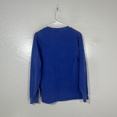 Noah Shirt Mens Small Blue Long Sleeve Pocket Crewneck Tee Made USA Casual