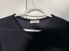 Vintage Gran Sasso Mens T-Shirt Large (50-52) Blue 100% Silk Italy Very Good