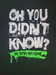 BG James Billy Gunn Shirt Mens 2XL Black Oh You Didnt Know Wrestling Graphic Tee