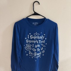 Harry Potter I Solemnly Swear Long Sleeve T-Shirt Blue 18/20