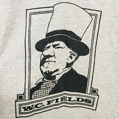Vtg Artex W.C. Fields T-Shirt Adult S (34-36) Tee Shirt Heather Gray XS Fit