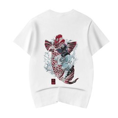 Niepce Japanese Streetwear T-Shirt Embroidery Graphic Tee for Men