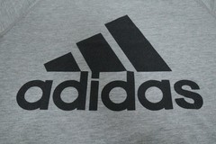 Adidas Ultimate Tee Men’s M/M Grey Short Sleeve Crew Neck Logo T-Shirt T0492