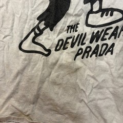 The Devil Wears Prada Metalcore 3/4 Sleeve Shirt White Black XL Band Merch