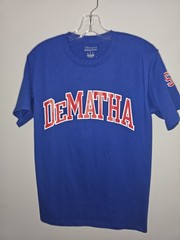 Champion Dematha Catholic High School Small Mens Blue Graphic Logo Tee
