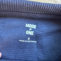 Mode of One Ottoman Tee Caspian Waters Blue Relaxed Fit Textured T-Shirt S NEW