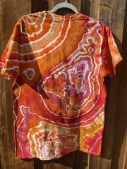 Custom Ice Tye Dye T-Shirt Size Medium Pre-washed