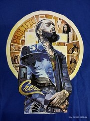 NIPSEY HUSSLE Tribute T-shirt Artist BK Size S