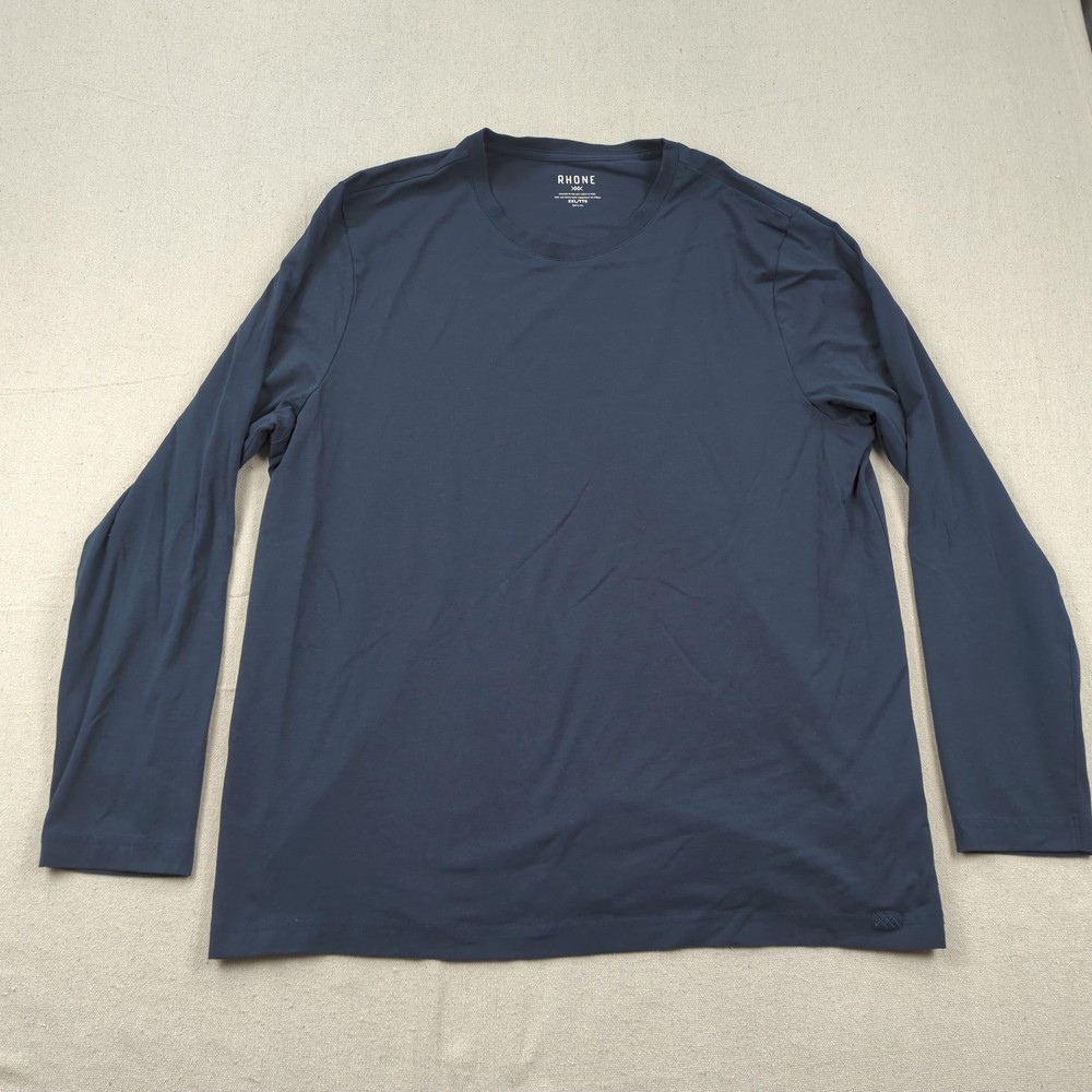 Rhone Shirt Mens Blue 2XL Element Tee Lounge Casual Long Sleeve