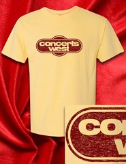 Concerts West 1974 Promo t-shirt FREE S&H to USA Southern Rock