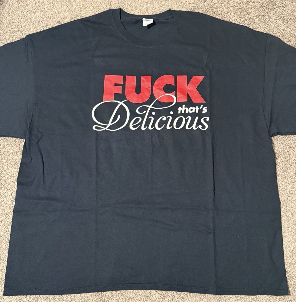 Action Bronson F**k That’s Delicious T-Shirt 4XL Navy Blue Bam Baklava from 2016