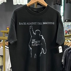 90s Ratm The Battle Of Australia Aged T-Shirt Black S