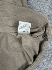 James Perse Standard Shirt Mens 4 Taupe Crew Neck Cotton Long Sleeve Made in USA