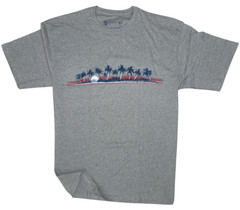 Newport Blue Men’s T-shirt -SIZE LARGE -Margarita -Dive Bar-Relax-Palm Trees-NEW