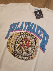 Playmaker Brand Sports Championship Ring White Tee T Shirt Mens S & XL Champion