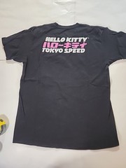 NEW Hello Kitty T-Shirt – Tokyo Speed Racing Kitty Kanji Adult Sz Lg Unisex NWOT