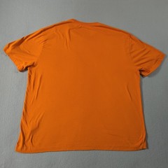 True Religion Mens Orange Graphic T Shirt Buddha Guitar Size 2XL Relaxed Fit