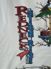 Vintage Redneck High Rise Treehouse Tee T Shirt Funny Deer Hunting Size L VTG