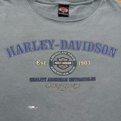 Vintage Y2K 2000 Harley-Davidson Shreveport Louisiana Long Sleeve Biker Shirt XL
