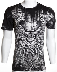 Xtreme Couture Affliction Men’s T-Shirt OFFERING Skull Black Tattoo Biker S-3XL