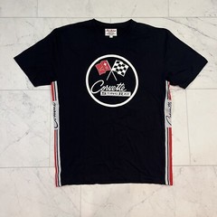 Corvette Sting Ray Shirt Men’s Large Red jacket T Shirt Black White Cotton Auto