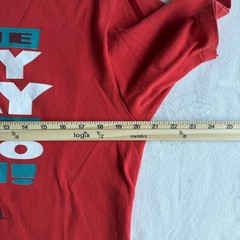 Vintage 90s Levi’s 501 “The Only Way To Do It” Red T-Shirt Size Medium