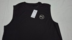 Puma Mens All In Sports Short Sleeve Sports Training Gym Level Up Tank Black