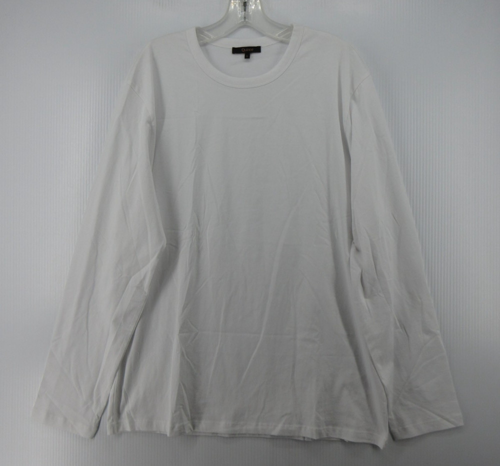 Quince Shirt Men Large White Pullover Casual Crewneck Minimalist Pima Cotton