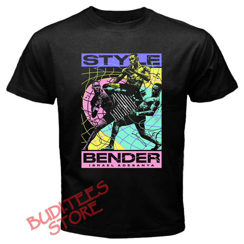 Israel Adesanya Style Bender MMA Fighter Men’s Black T-Shirt Size S-5XL