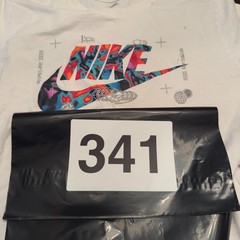 Nike Jordan White Graphic T-Shirt Jumpman Mens Casual Large #341 JeannyP
