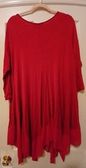 AMZPLUS XL Asymetric Shirt Dress. 3/4 Lengh Sleeves. Colors: 1 Brown Or 1 Red