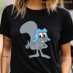 Rocky & Bullwinkle 90s Cartoon Retro Funny Of Time All Best Movie T-Shirt S-5XL
