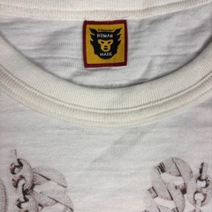 HUMAN MADE BBC Nigo Chains Graphic Logo White Short Sleeve T-Shirt Size L
