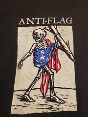 Vintage Anti-Flag Bombs Dropped Political Street Punk Rock Band Shirt 2XL